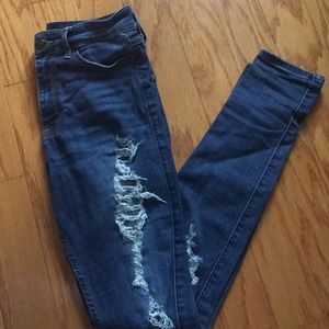 Hollister Womens Ripped Jeans